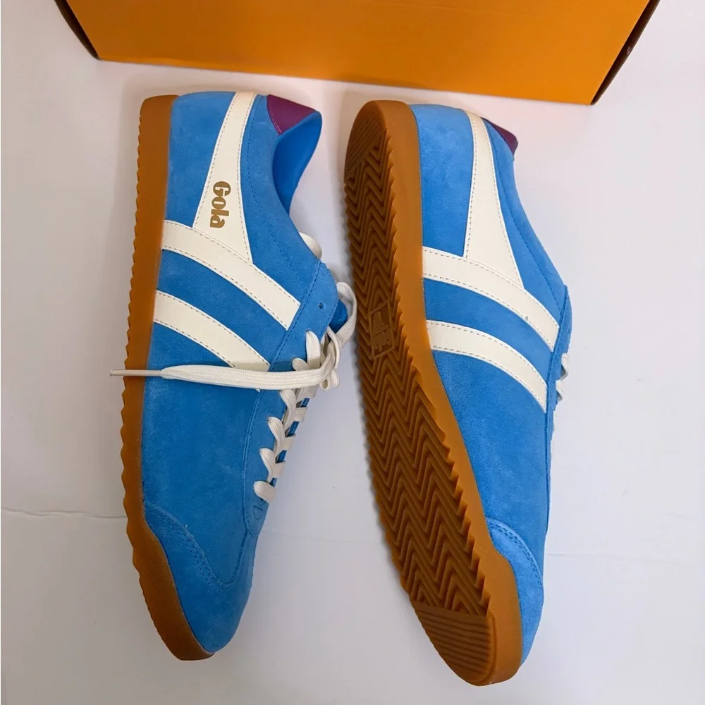 NWT - GOLA RETRO CLASSIC BULLET BLUE SUEDE SNEAKERS 💙👟😍 Size 11 - Picture 6 of 7